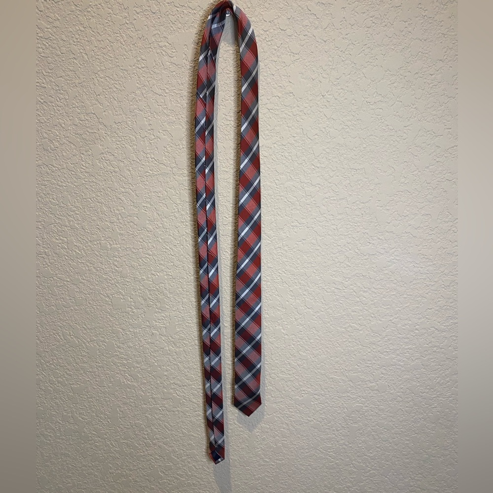 MENS NECK TIE BLUE RED